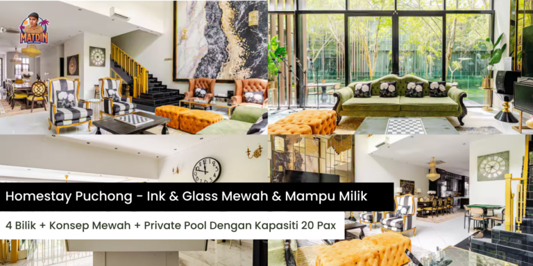 Homestay Puchong – Ink & Glass Mewah & Selesa